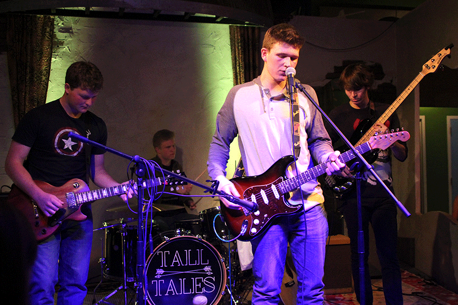 Comprising lead vocalist-guitarist Mac Walsh, bassist Tommy O'Halloran and drummer Thomas Pribyl, Williker performs at The Art Factory in Overland Park on Thursday, Jan. 2. Williker played music off its new extended play and a cover to open for Tall Tales.