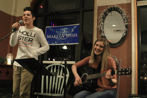 Students sing at Make-A-Wish’s open mic night