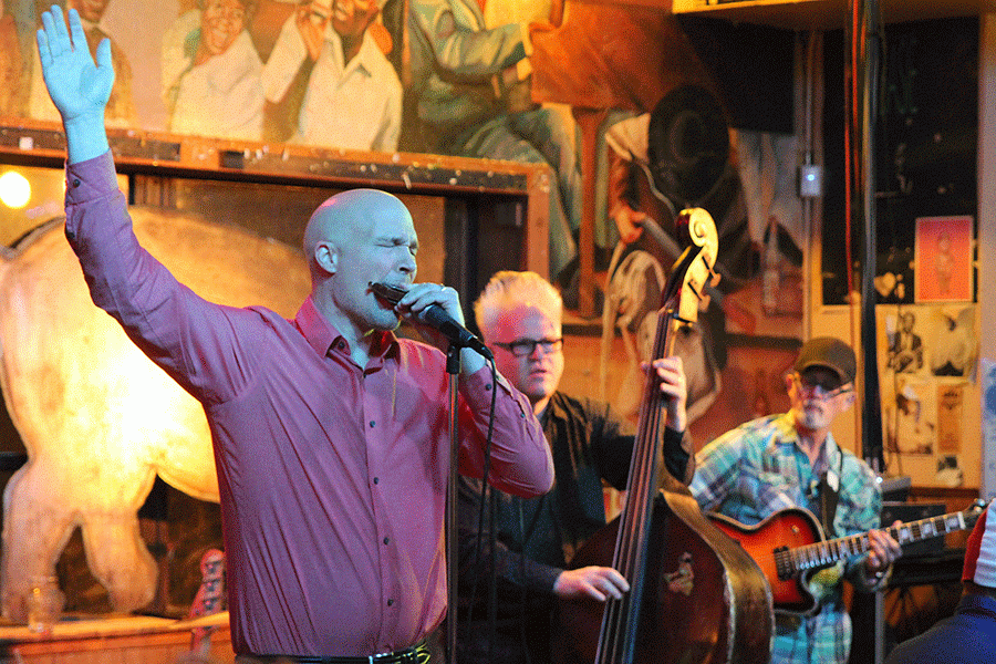 The Confessors, a band that performs weekly at B.B.’s Lawnside Blues & BBQ, performs on Sunday, Jan. 17 with a guest singer.