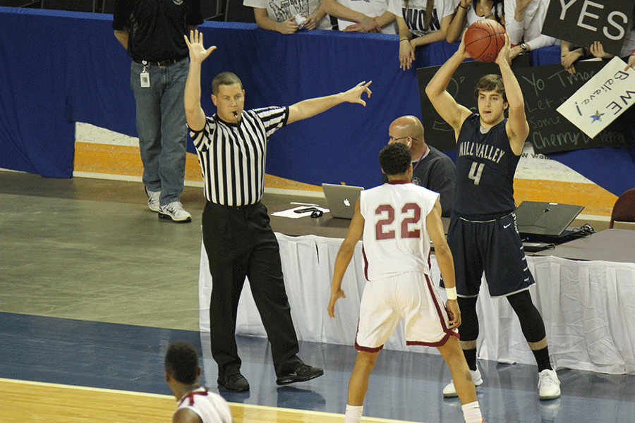 Senior Logan Koch gets ready to pass the ball.