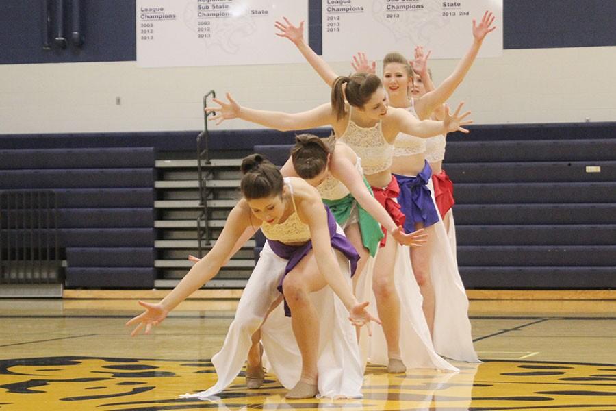 As part of the Silver Stars showcase, the senior Silver Stars dance together for the final time as a team on Saturday, March 26.