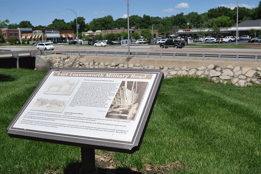 Pioneer Crossing Park is located off of Shawnee Mission Parkway in Shawnee. 