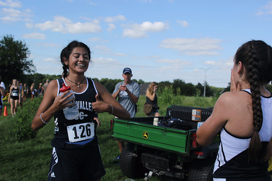 The cross country team competed in their first meet as a part of the EKL on Thursday, Sept. 1 at Johnson County Community College. According to sophomore Darlene Yanez, the meet caused nerves and excitement. “At first it was nerve-racking and I was so overwhelmed and when they were like ‘OK, on your marks, get set, go’ I really didn’t think about it, I just went and got it going, Yanez said. 