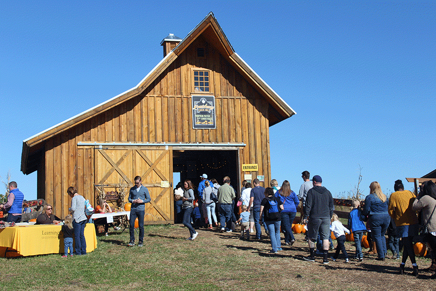 JagWire staff members review the Louisburg Cider Mill