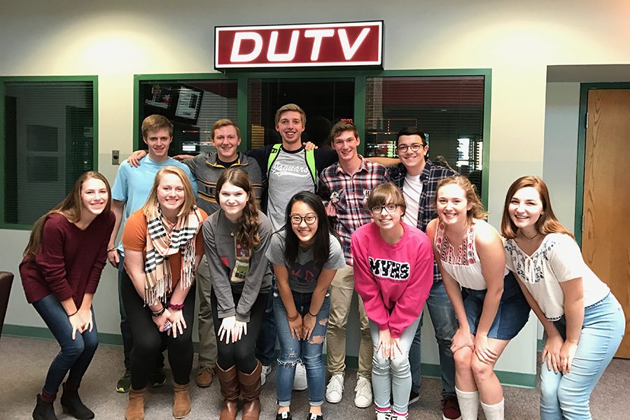 Broadcast students pose for a picture while attending DUTVs VidCom in Springfield, MO on Nov. 4-5.