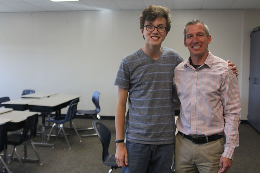 Junior Brady Watkins treasures experiences in cross country coach Chris McAfee’s room