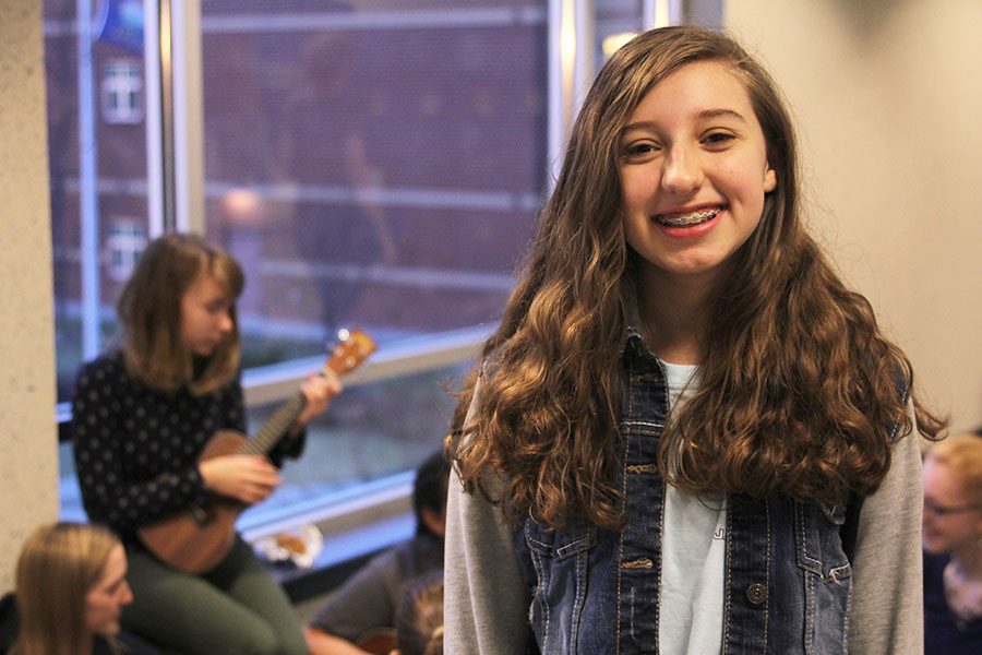 Throughout the year, sophomore Jessie Coleman has been singing and playing music in the Upper C locker bank with her friends before school starts. I think my favorite part about being able to hangout there is being able to hangout with a lot of my friends that I dont have classes with, Coleman said. Were all so busy doing different things, its nice that we get to hangout in one spot in the morning before school.