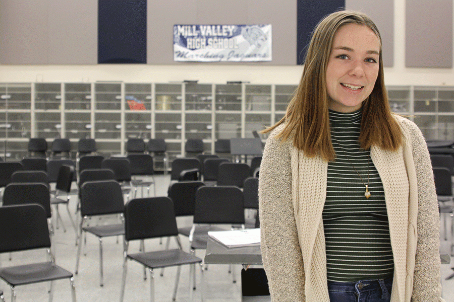 Band room creates a comfortable space for junior Dakota Wilson