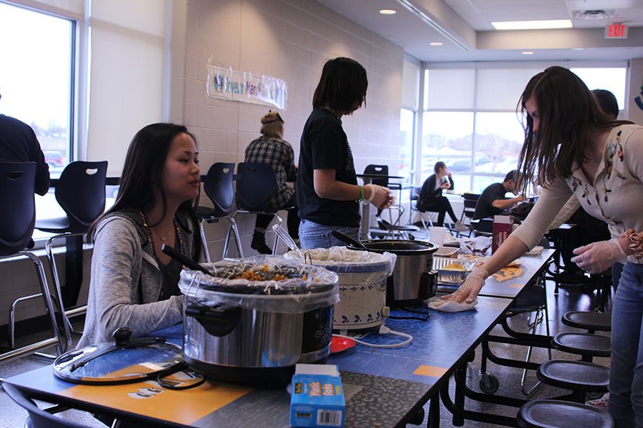 Our menu consisted of jambalaya with beef sausage, red beans and rice and gumbo made by one of our students, French teacher Charisse Highlander said.