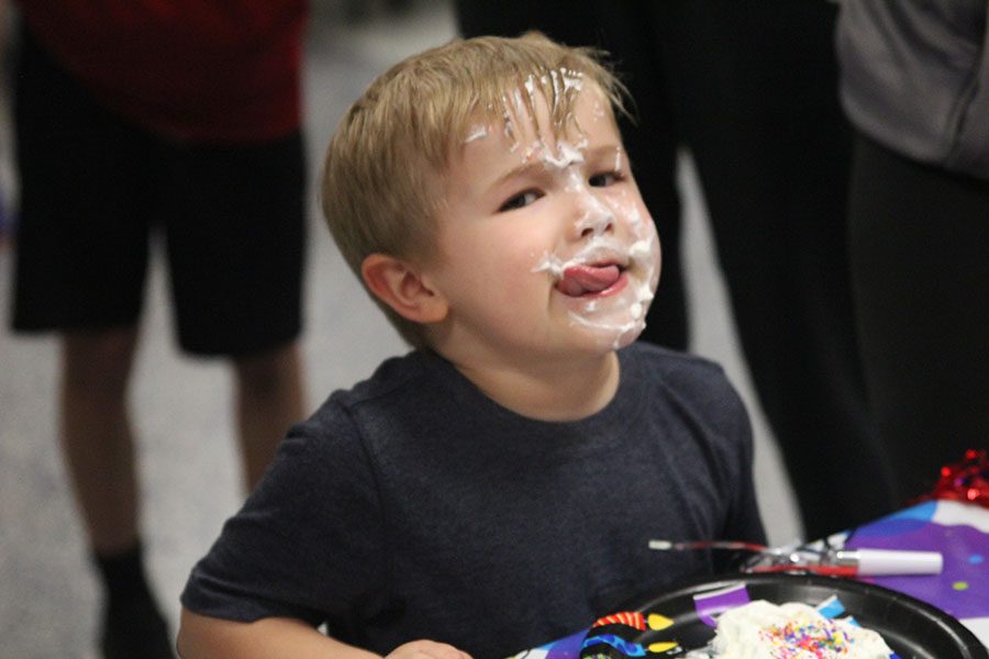 People of the community participate in fundraising activities. 