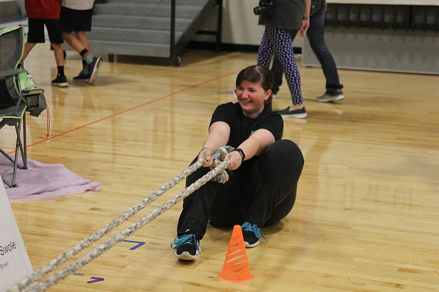 Students participate in fundraising activities. 