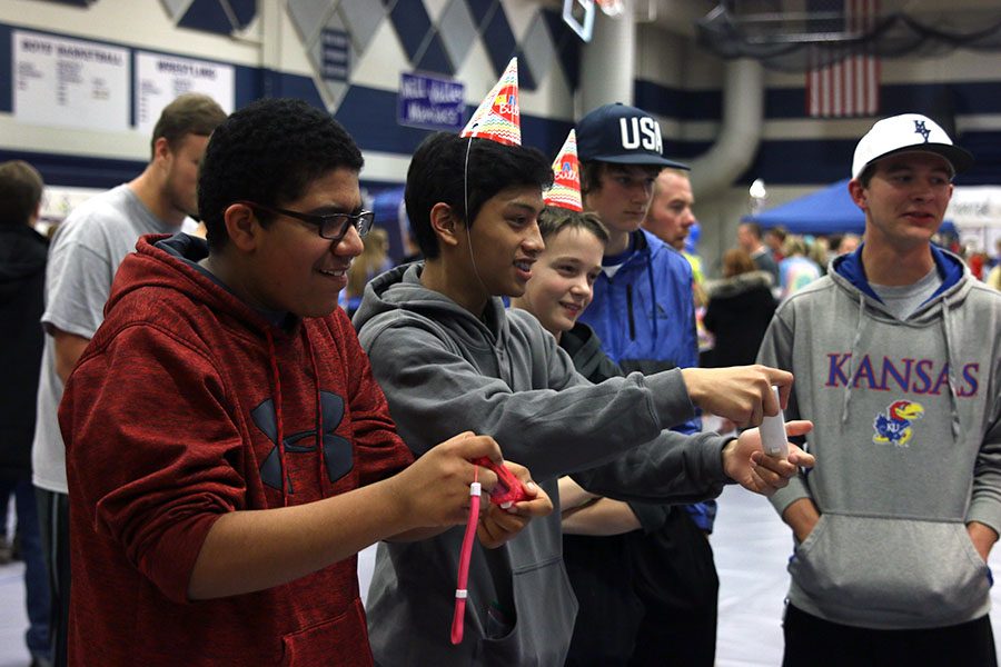 Students participate in camp fundraising activities.