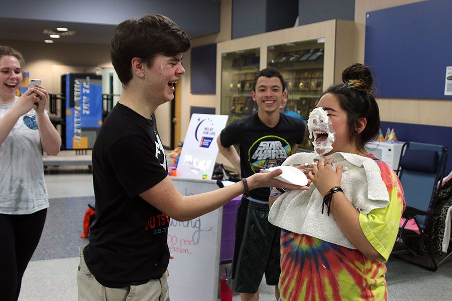 Students participate in camp fundraising activities.
