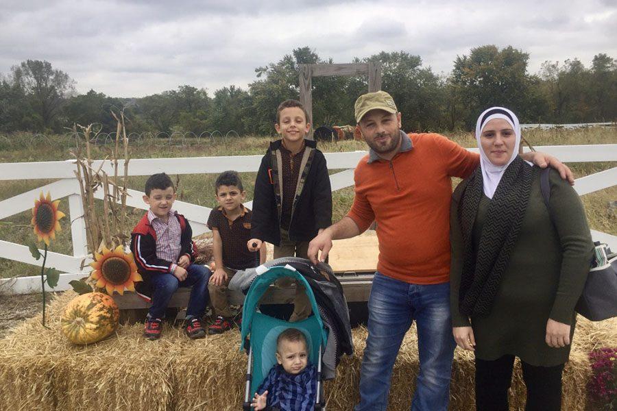 After relocating to America the Alkhawaja family enjoys spending time together by attending the Drumm Farm.