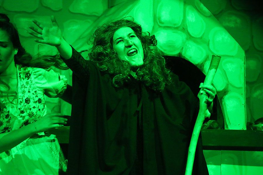The Witch, played by junior Lauryn Hurley, sings the "Witch's Rap."