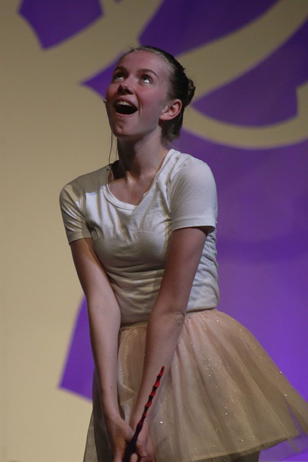 Susie, played by sophomore Annika Lehan, plays like a little girl.