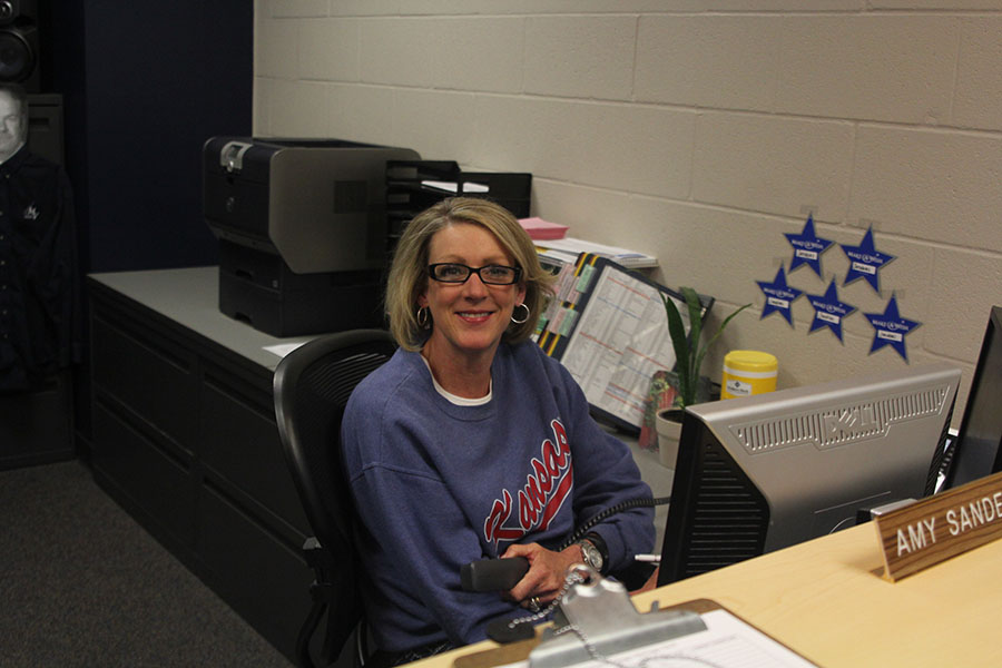 Attendance secretary Amy Sanders