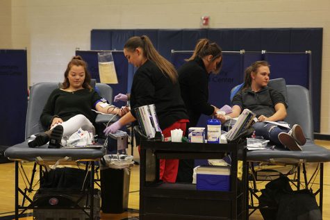 Students and staff participate in biannual blood drive