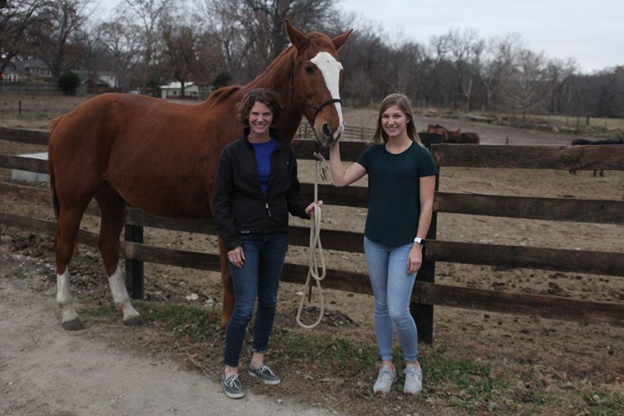 Since the late 1960s Twin Mill Farm, owned by senior Britton Nelsons family, has been a way for people to board their horses in Shawnee.