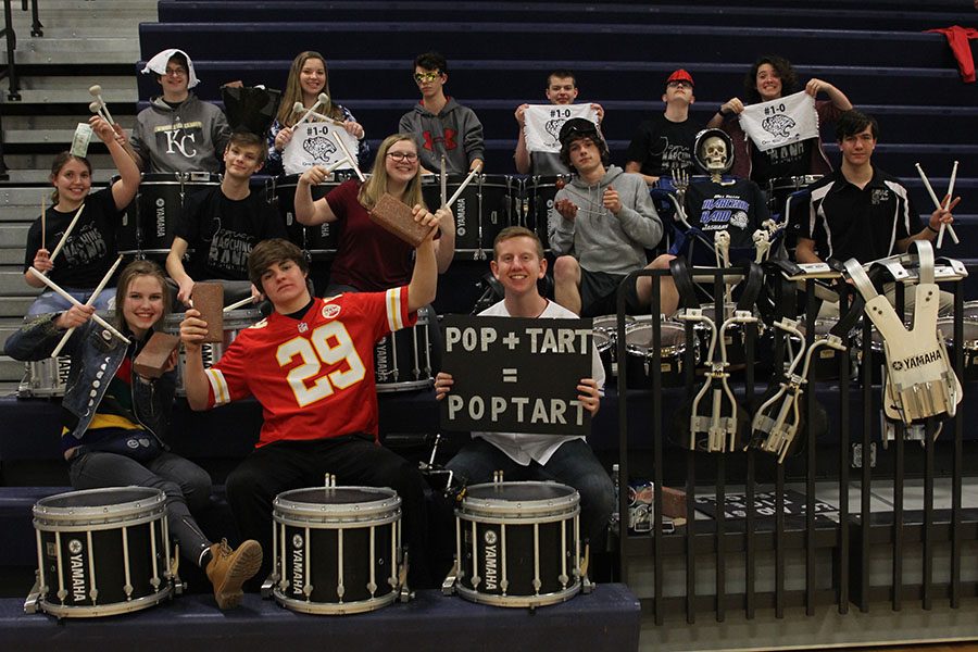 Over the past few years, the drumline has come up with a number of traditions that have strengthened the bond between the section and band as a whole. Everytime we come we are ready to play and ready to have fun, said junior David Boatwright. Even if you come in a bad mood to drumline, you’ll leave in a great mood because everyone around you is awesome.