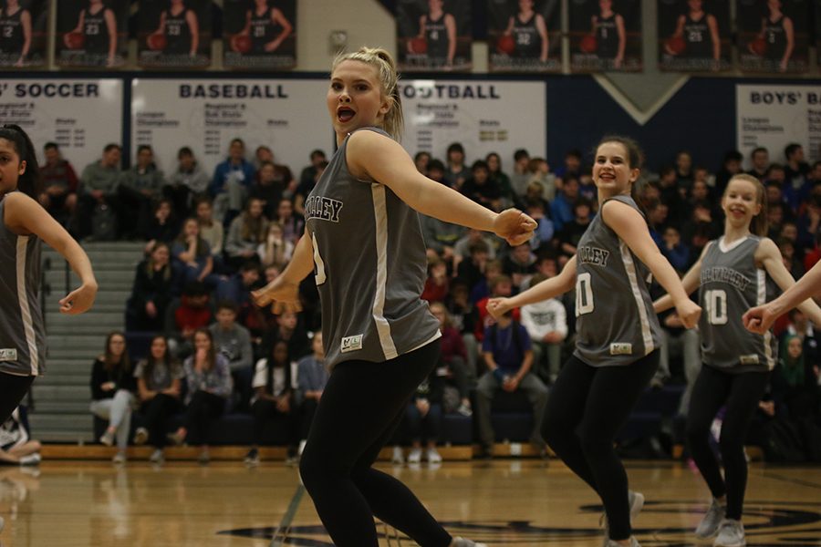 As she strikes a pose, freshman Jenna Haase expresses emotion.