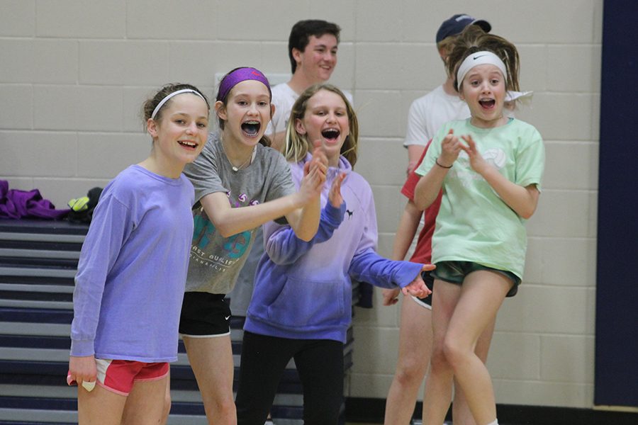 xxxxxxxxxxxxxxxxxxxxxxxxxxx cheer on their friend during jump the creek