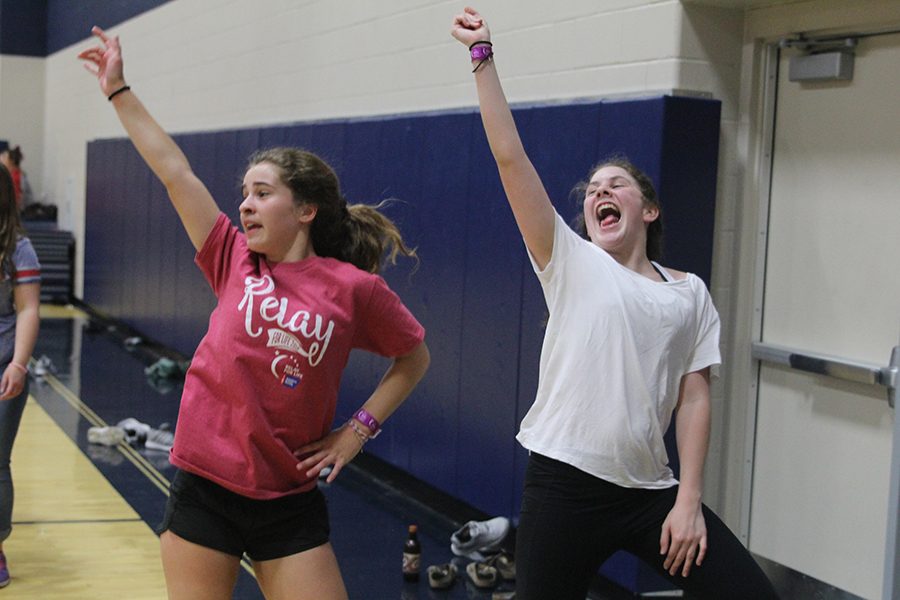 Freshman Sophie Hannam participates in Zumba.