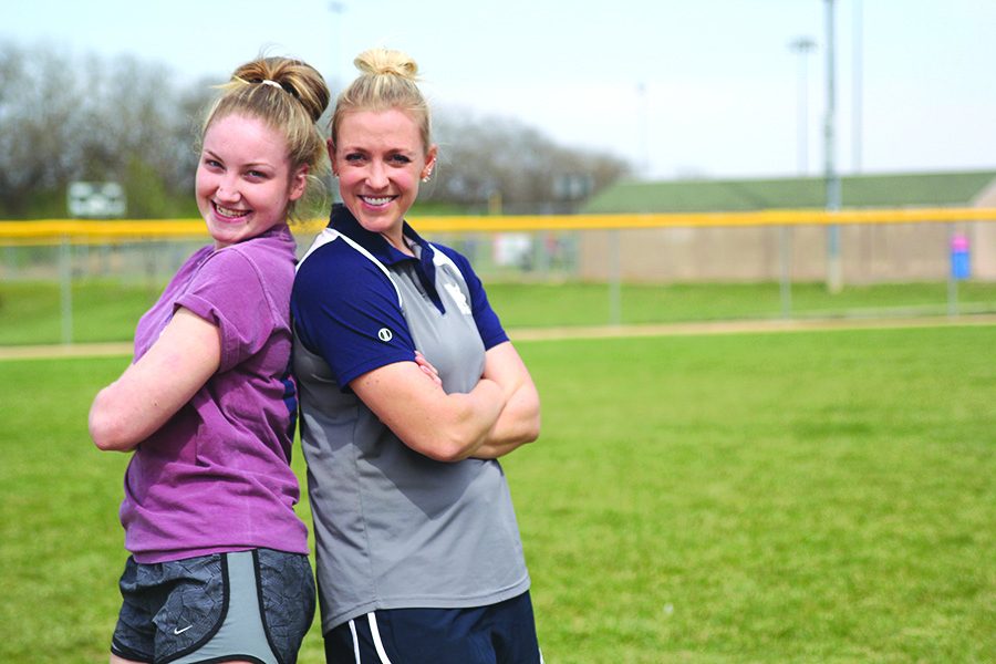 As softball manager, senior Abby Sutton is able to strengthen her relationship with head softball coach Jessica DeWild.
	
