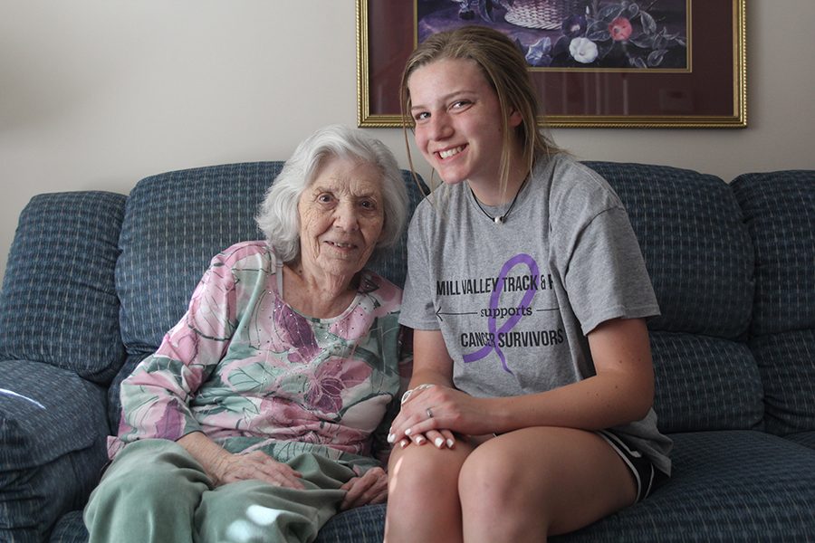 In 2012 when, senior Kendall Gaignet’s grandmother Ova Gaignat moved in with her family there relationship has strengthened. “Originally, I wasn’t that close with her because I just saw her on holidays or if I needed to stay with her while my parents were gone. But, it brought us a lot closer together because now I see her everyday and I help take care of her.” Kendall said.
