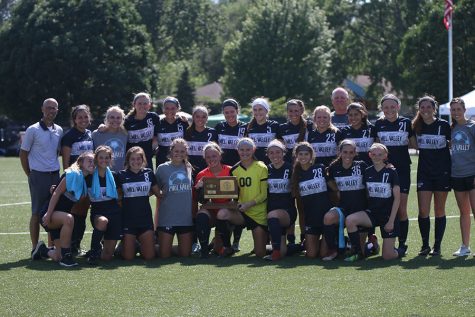 After placing second at state tournament, the team poses for a team picture on Saturday, May 26. The team lost against BVSW, 2-0