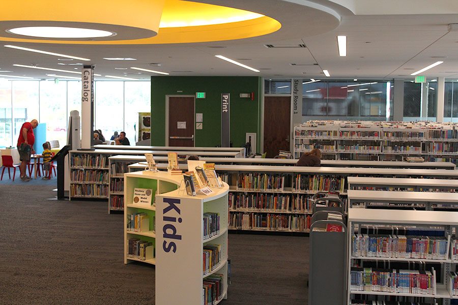 The main floor layout includes mainly childrens books.