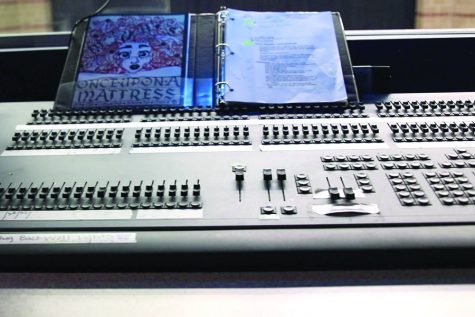 Tech crew works behind the scenes on school productions