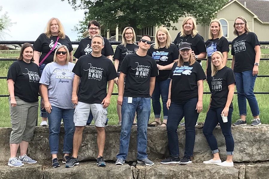 The Mill Valley leadership team, made up of mostly female staffers, participates in a team building activity over the summer. 