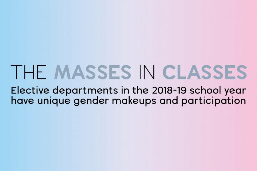 Graphic: specific elective departments hold unique gender makeups