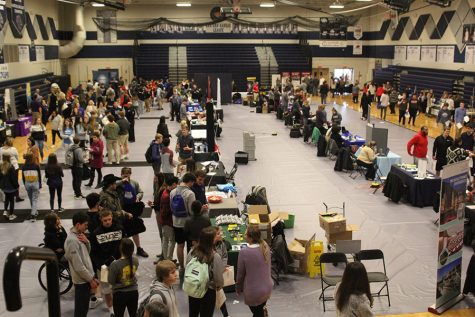 Students attend an improved Career Fair