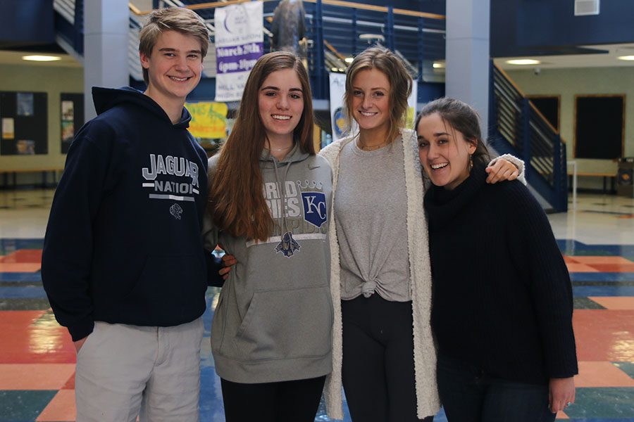 Becoming leaders as STUCO members has become a great way for senior Hannah Barnes, junior Annie Bogart, sophomore Ellie Boone and freshman Bret Weber to use their leadership skills and benefit the school.