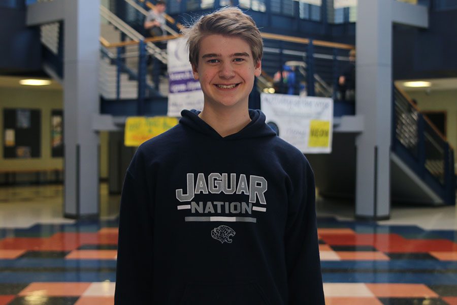 In his first year of high school, freshman Bret Weber has taken an active role in StuCo as a way to become a leader. 
