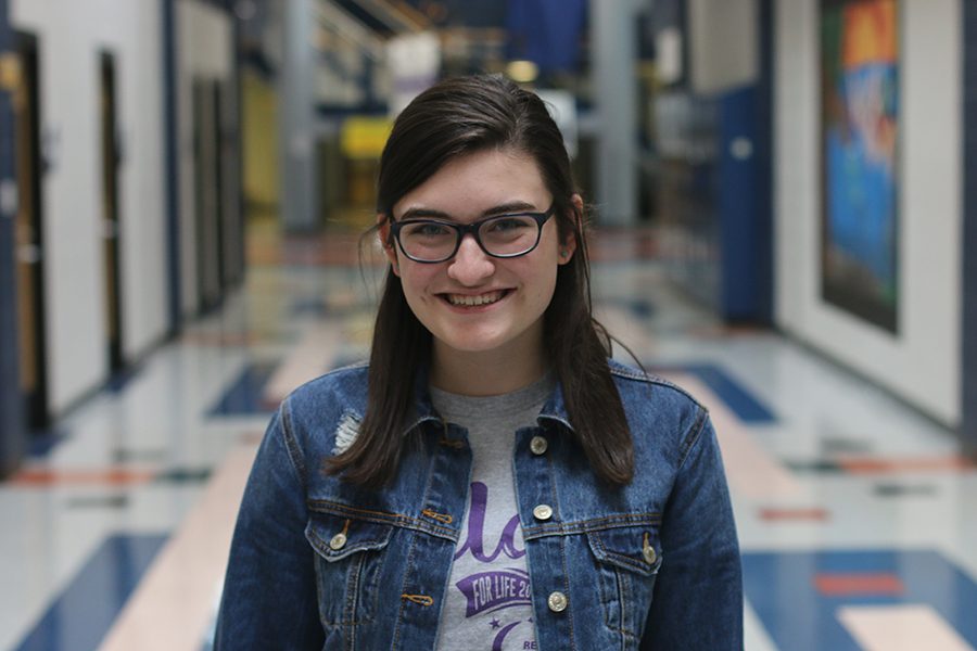 As a Relay for Life chair, senior Abby Hoepner is in charge of the missions committee and the survivor dinner.
