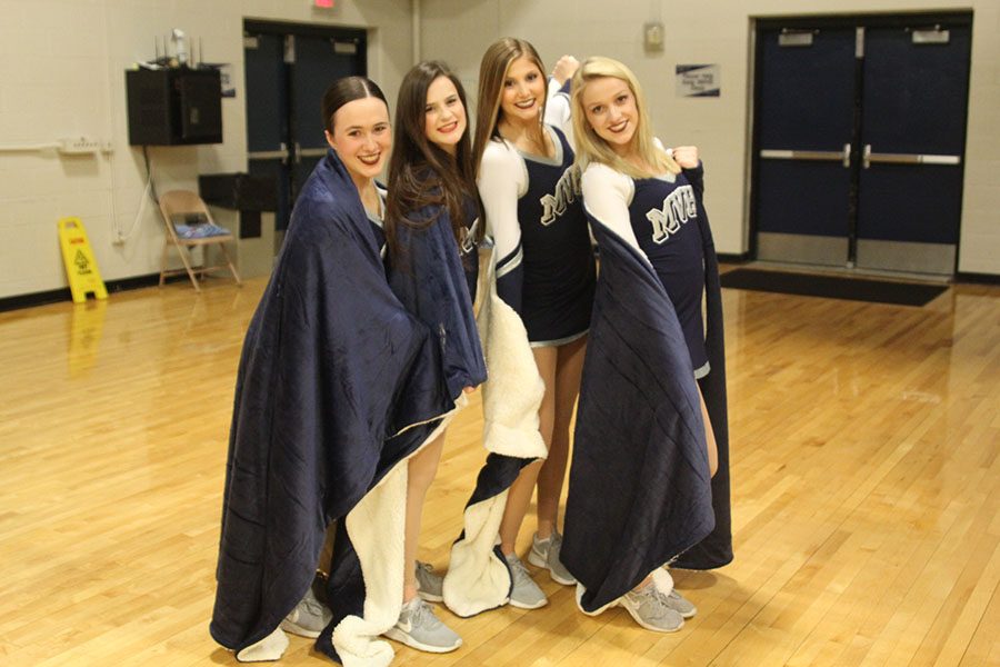 The four senior members of the Silver Stars dance team received customized blankets prior to the girls basketball game on Thursday, Feb. 28 to thank them for their leadership on the team. Being a senior captain this year, I’ve tried to model how the underclassmen should act while on dance team ... It’s important to encourage the other dancers and help them with anything, whether that be dance, school, or personal issues senior dance captain Addie Ward said. 