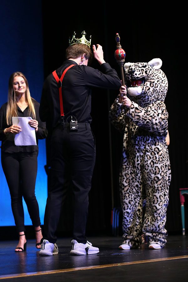 In the fifth annual event, junior Cline Boone is crowned Mr. Mill Valley.