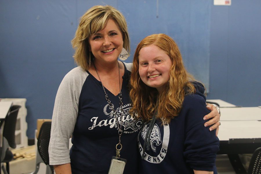 The decision for, senior Grace Johnson to pursue a career as an art teacher was thanks to the teaching of Jodi Ellis.
