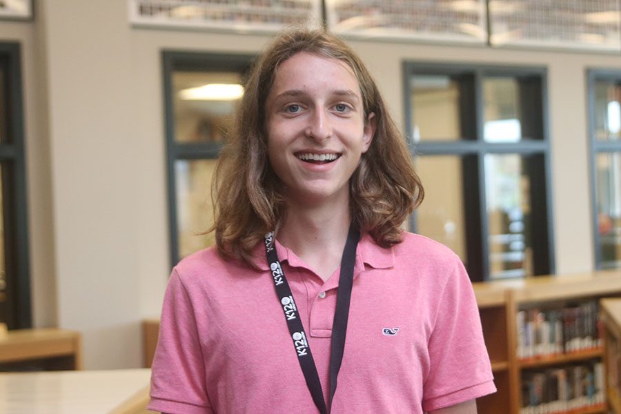 Student tech Cameron Long utilizes technology skills to help others