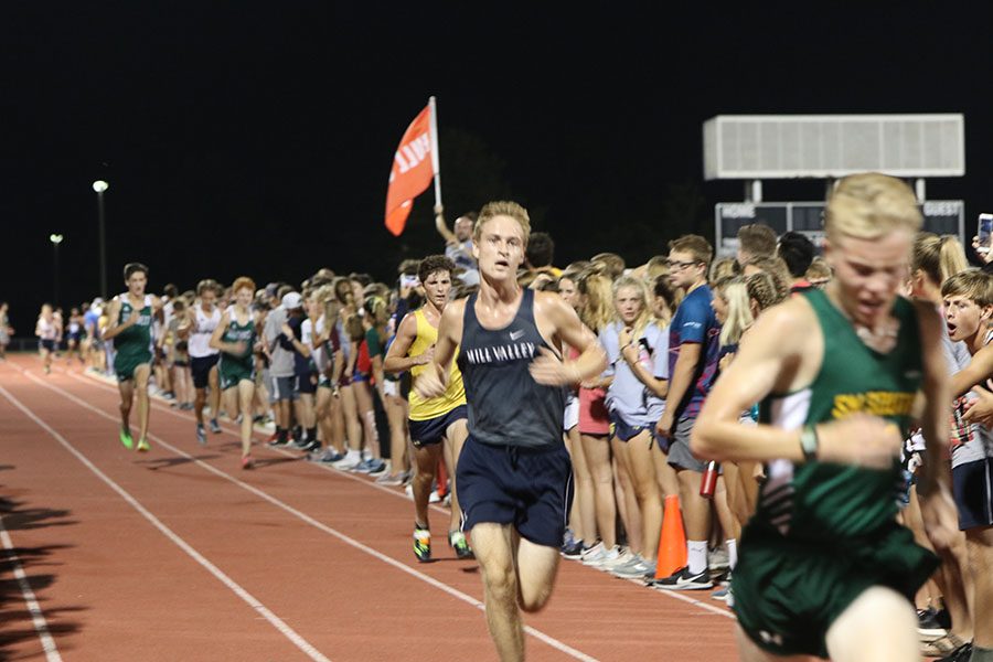 Junior Jordan White perseveres until he finishes his race.