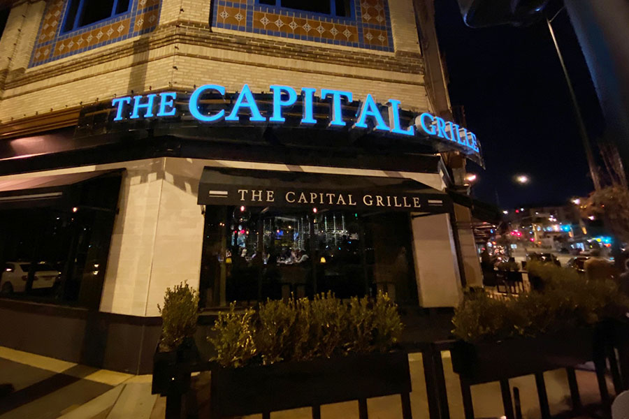 The Capital Grille is located on 4760 Broadway Blvd. in Kansas City, MO.