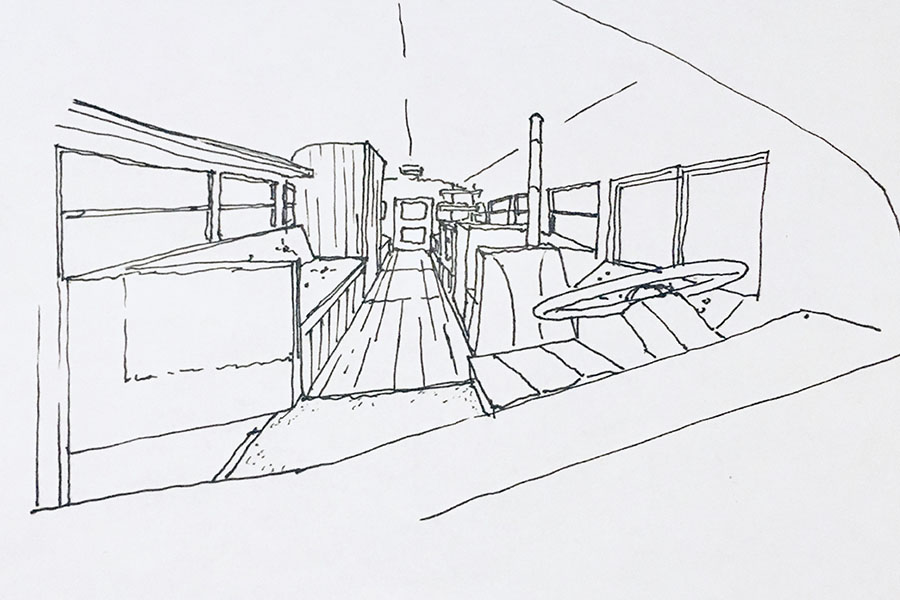 The sketch for the layout 
of the bus was done by Tom Huang.