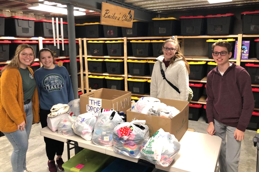 Club 121 organized a school wide sock drive to deliver to Bailee's Closet, an organization ran out out of Barbara Walks basement, who donate clothes and other items to impoverished family's in need across Kansas  and to foster 
family's. The sock drive which lasted around a week and yielded a whopping 633 pairs of new socks which members of Club 121 brought to Bailee's Closet on Saturday, Feb. 15.