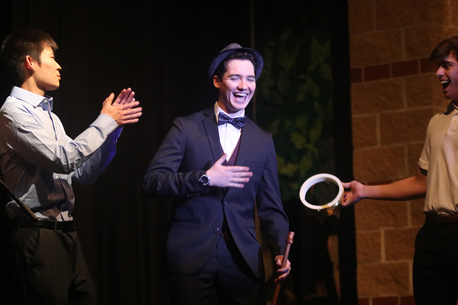 At the end of the show, senior Cael Duffin was crowned Mr. Mill Valley by last years winner senior Cline Boone.