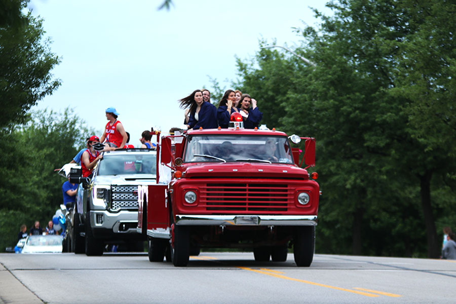 The senior class decided to throw a parade in honor of graduating as Covid-19 eliminated senior prom and postponed graduation. A firetruck led the senior class through their roughly 11 mile long parade route on Wednesday, May 20.