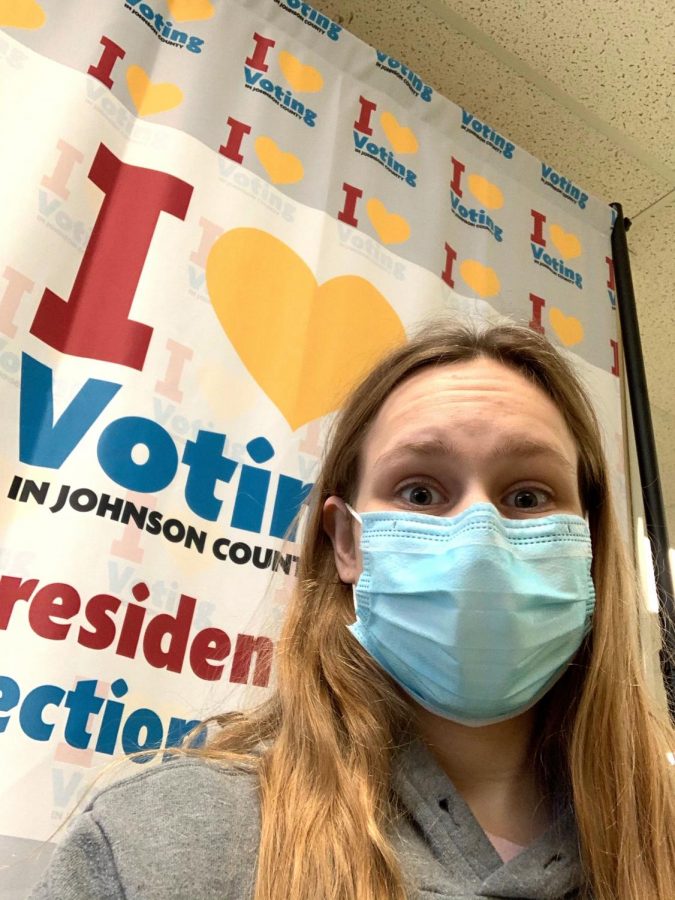 It is Alaina Treger's first time voting