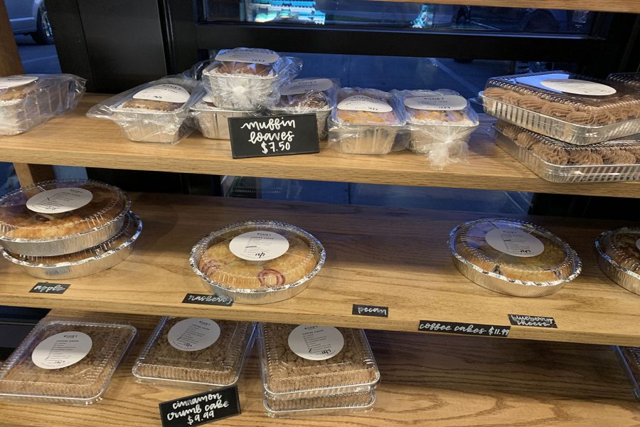 McLain’s has a wide variety of pastries ready to be purchased such as apple pie.
